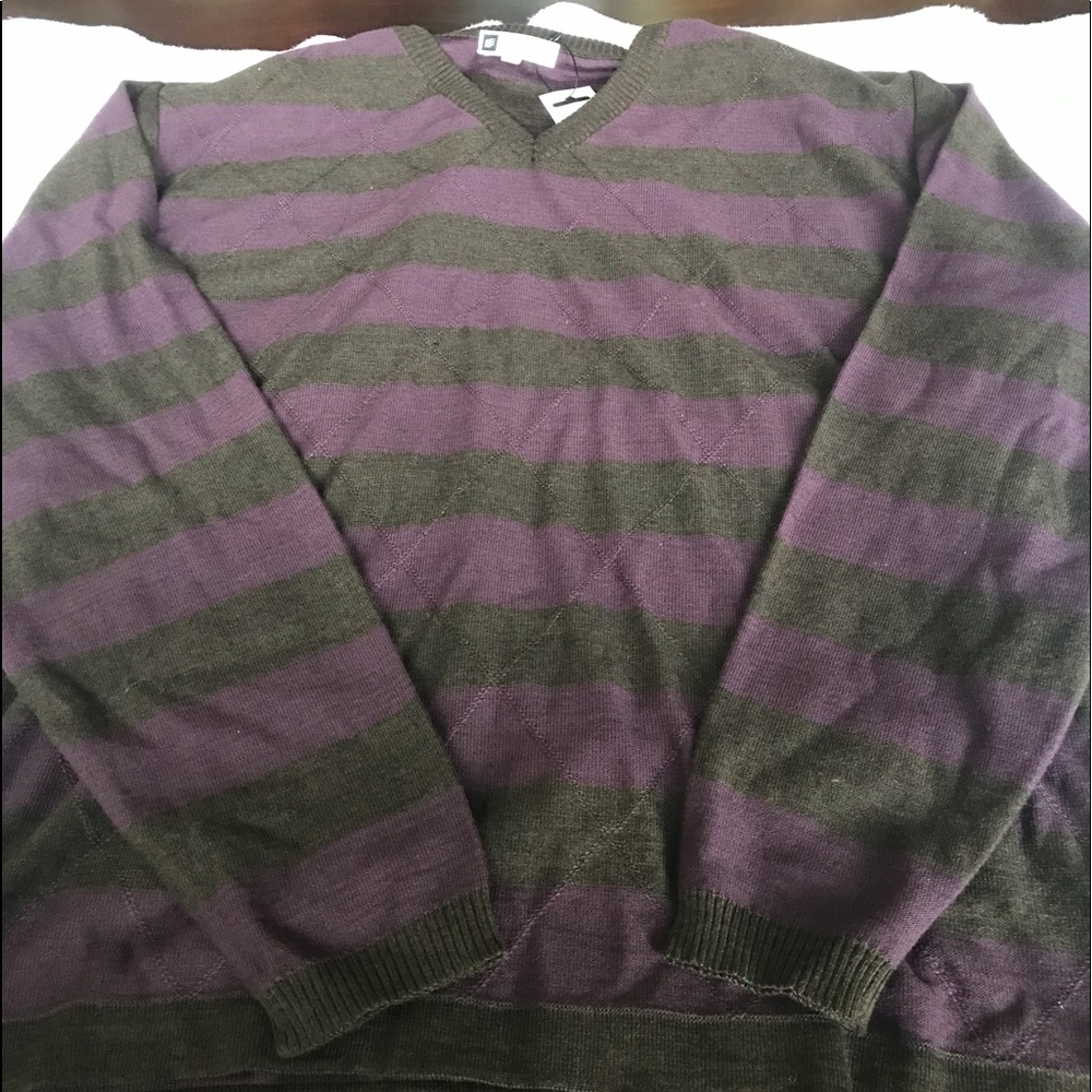 New mens bachrach V-neck sweater size xl